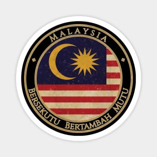 Vintage Malaysia Asia Asian Flag Magnet